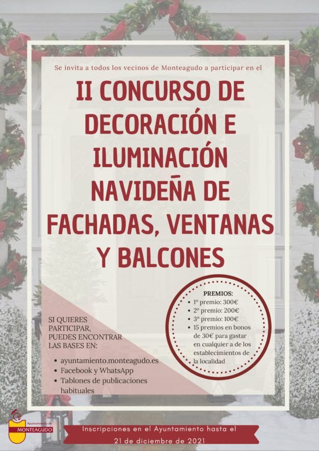 2021 – II CONCURSO DE DECORACIÓN E ILUMINACIÓN NAVIDEÑA DE FACHADAS VENTANAS Y BALCONES