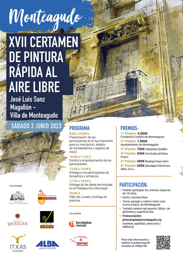 AYTO MONTEAGUDO CERTAMEN PINTURA 2023 CARTEL A32 PROGRAMA